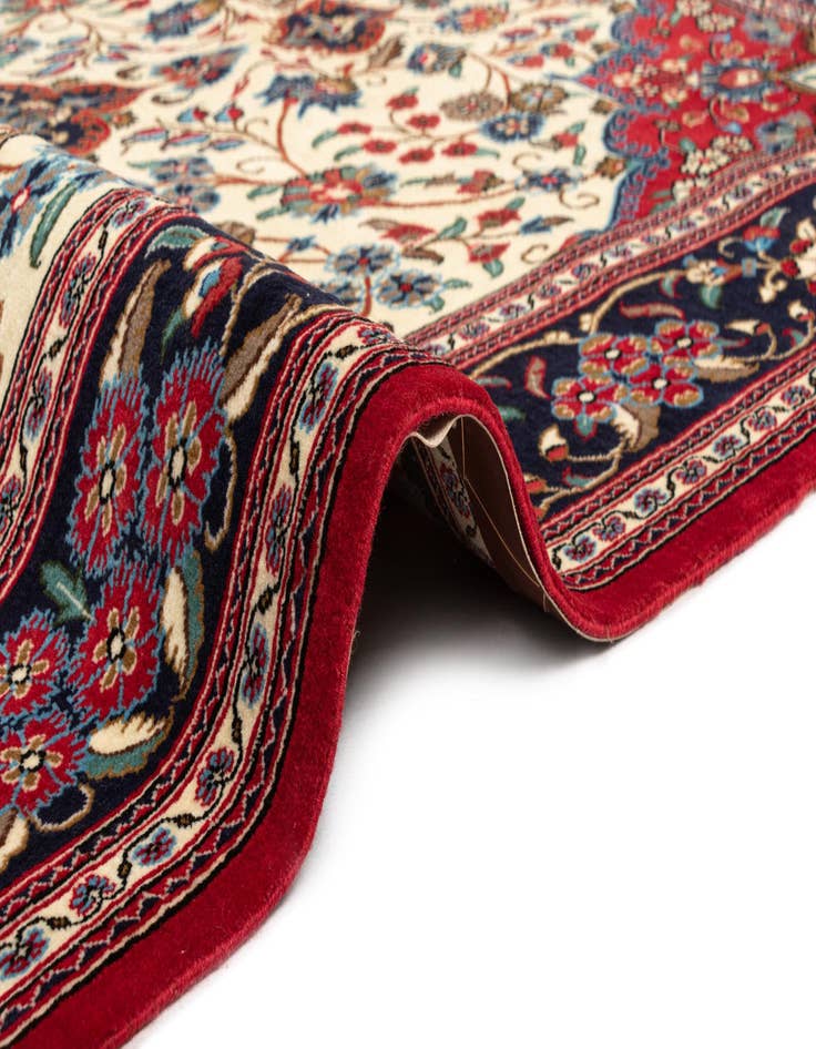 Detail image of  5' x 8' 5  Hand Knotted Qom Persian Rug