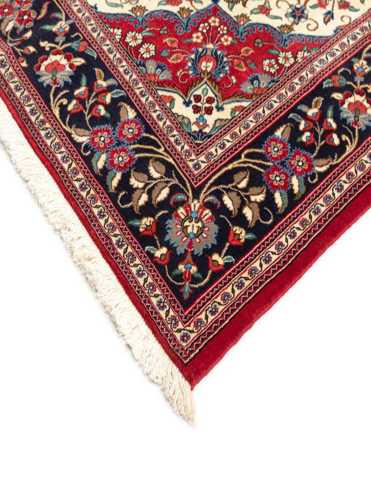 Detail image of  5' x 8' 5  Hand Knotted Qom Persian Rug