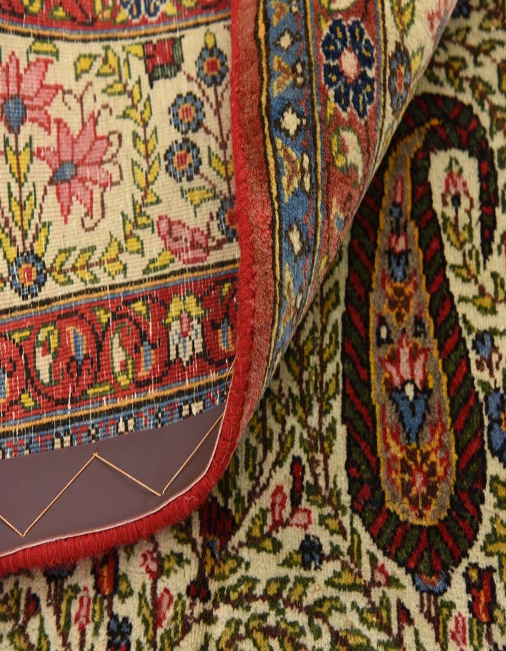 Detail image of 8' 2 x 11' 6 Hand Knotted Qom Persian Wool Rug