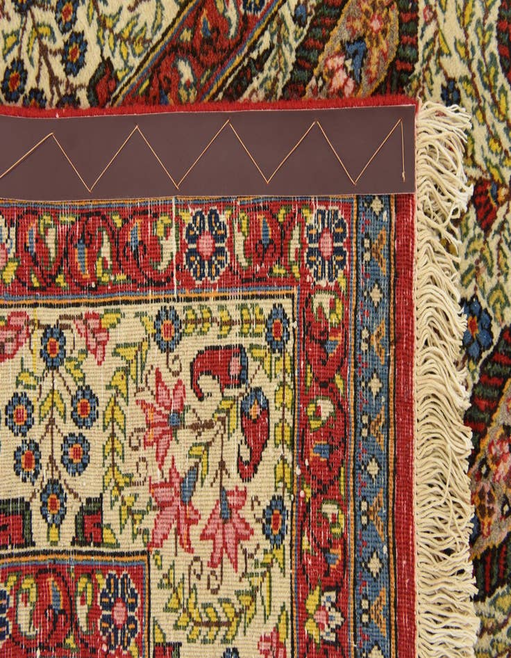 Detail image of 8' 2 x 11' 6 Hand Knotted Qom Persian Wool Rug