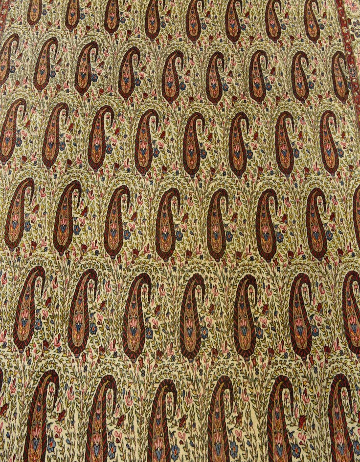 Detail image of 8' 2 x 11' 6 Hand Knotted Qom Persian Wool Rug