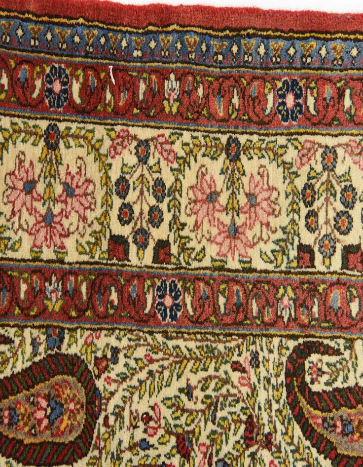 Detail image of 8' 2 x 11' 6 Hand Knotted Qom Persian Wool Rug