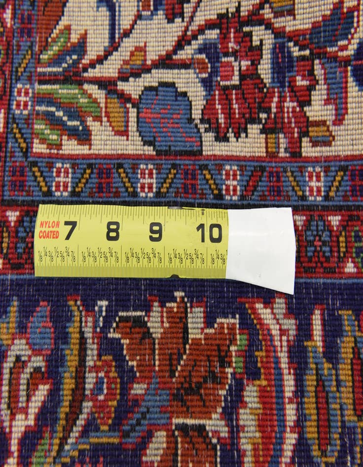 Detail image of  4' 5 x 6' 6  Hand Knotted Qom Persian Rug