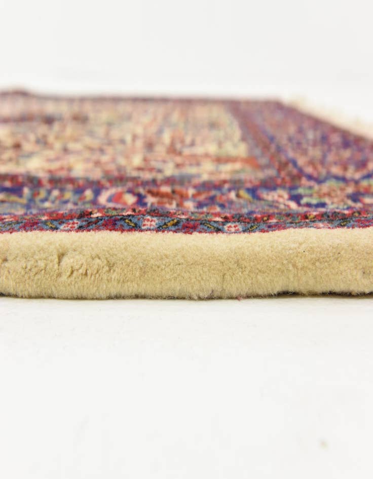 Detail image of  4' 5 x 6' 6  Hand Knotted Qom Persian Rug