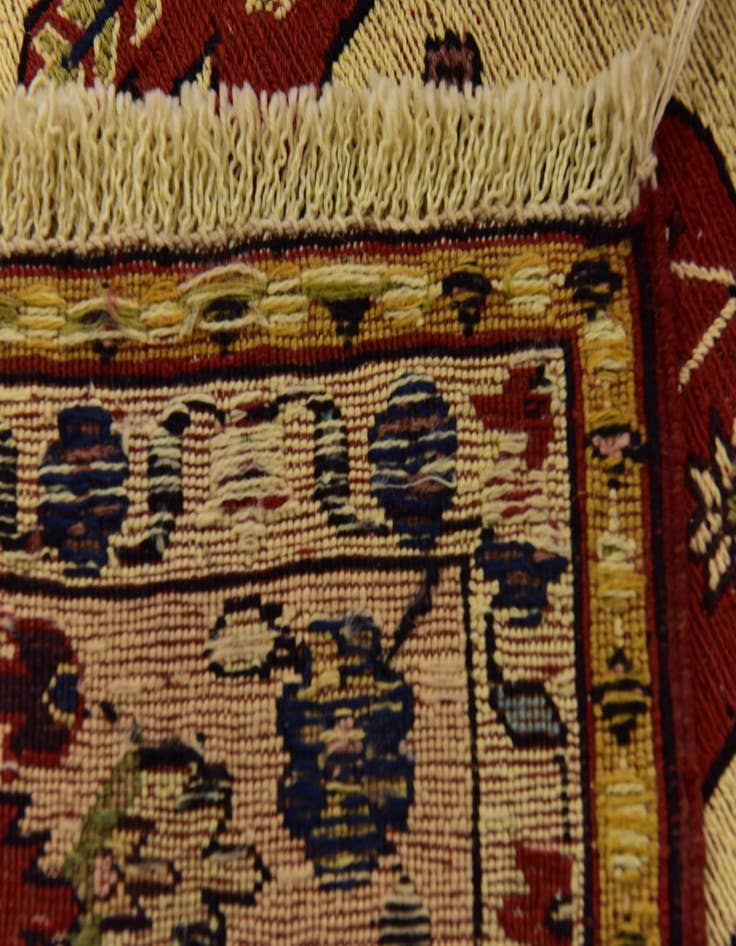 Detail image of  4' x 6' 2  Hand Knotted Sirjan Persian Wool Rug
