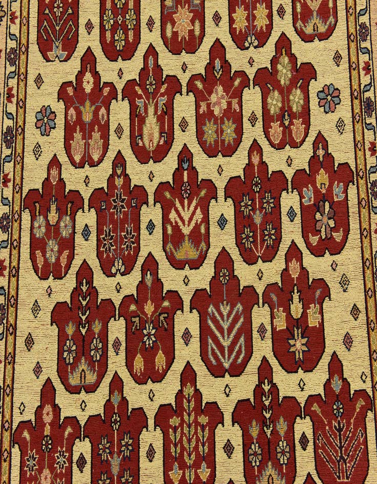 Detail image of  4' x 6' 2  Hand Knotted Sirjan Persian Wool Rug