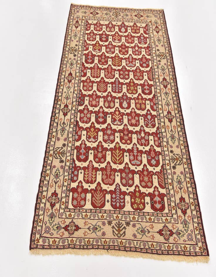 Detail image of  4' 3 x 6' 4  Hand Knotted Sirjan Persian Wool Rug