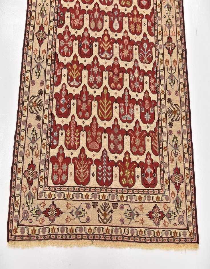 Detail image of  4' 3 x 6' 4  Hand Knotted Sirjan Persian Wool Rug