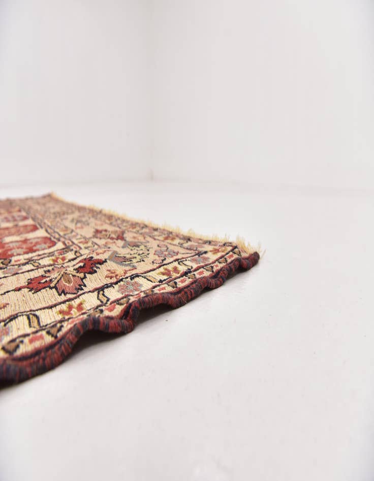 Detail image of  4' 3 x 6' 4  Hand Knotted Sirjan Persian Wool Rug