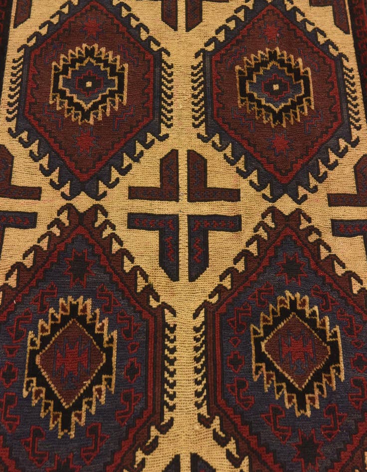 Detail image of  6' 2 x 8' 8  Hand Knotted Sumak Wool Rug