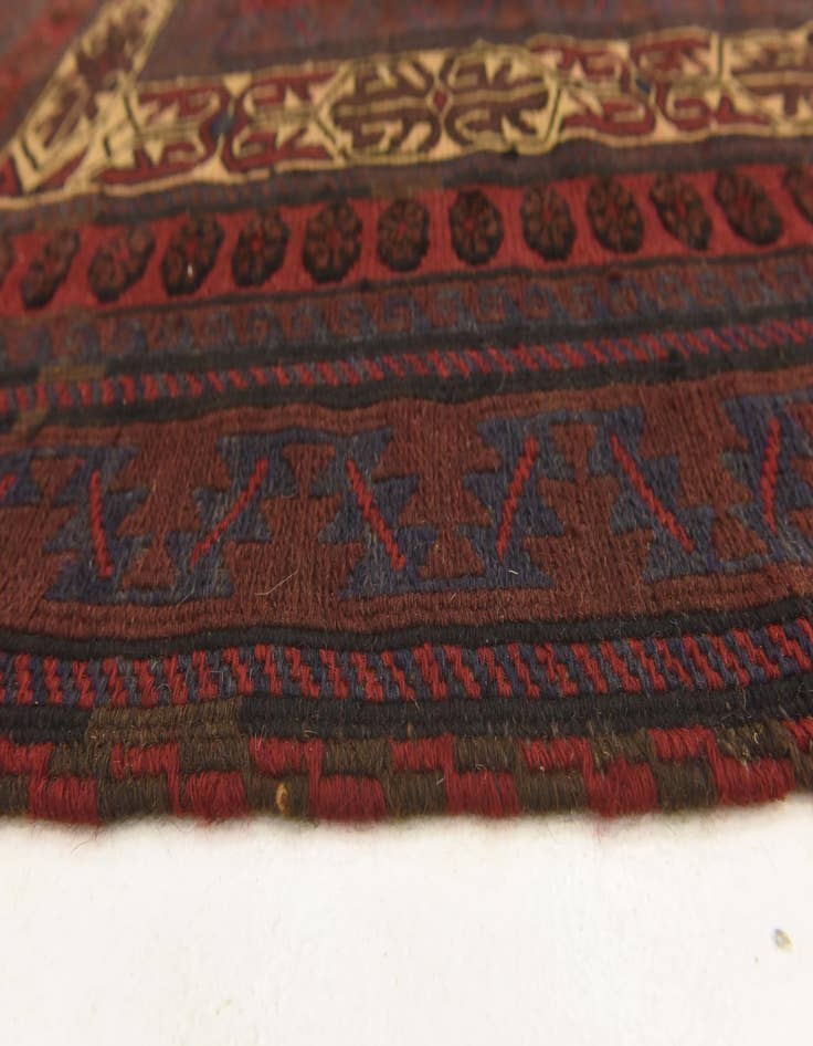 Detail image of  6' 2 x 8' 8  Hand Knotted Sumak Wool Rug