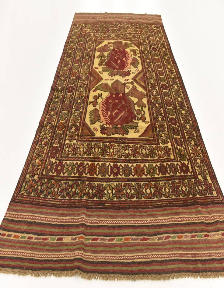 Detail image of  6' 1 x 9' 9  Hand Knotted Sumak Wool Rug