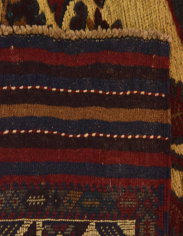 Detail image of  4' 2 x 6'  Hand Knotted Sumak Wool Rug