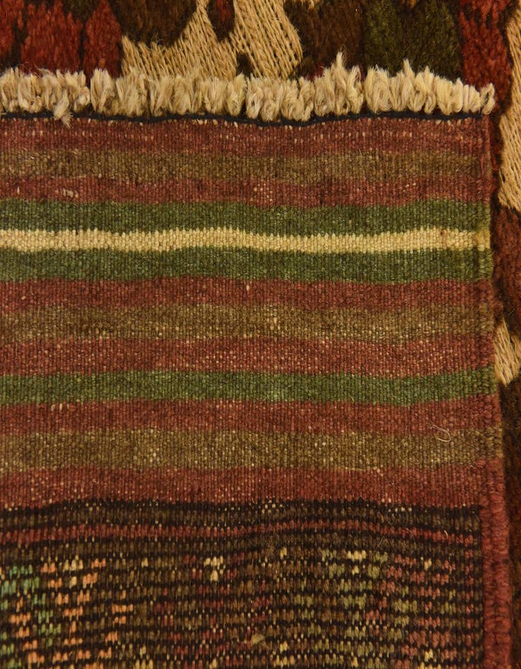 Detail image of  4' 2 x 5' 11  Hand Knotted Sumak Wool Rug