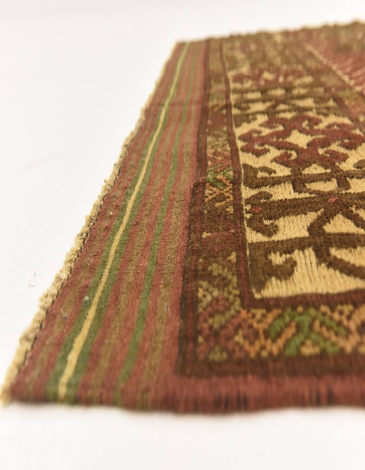 Detail image of  4' 2 x 5' 11  Hand Knotted Sumak Wool Rug