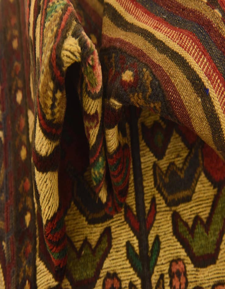 Detail image of  4' 2 x 5' 11  Hand Knotted Sumak Wool Rug