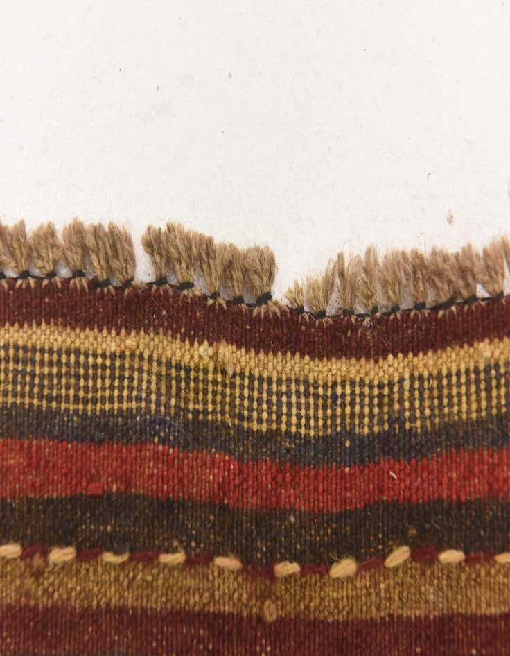 Detail image of  4' 2 x 5' 11  Hand Knotted Sumak Wool Rug