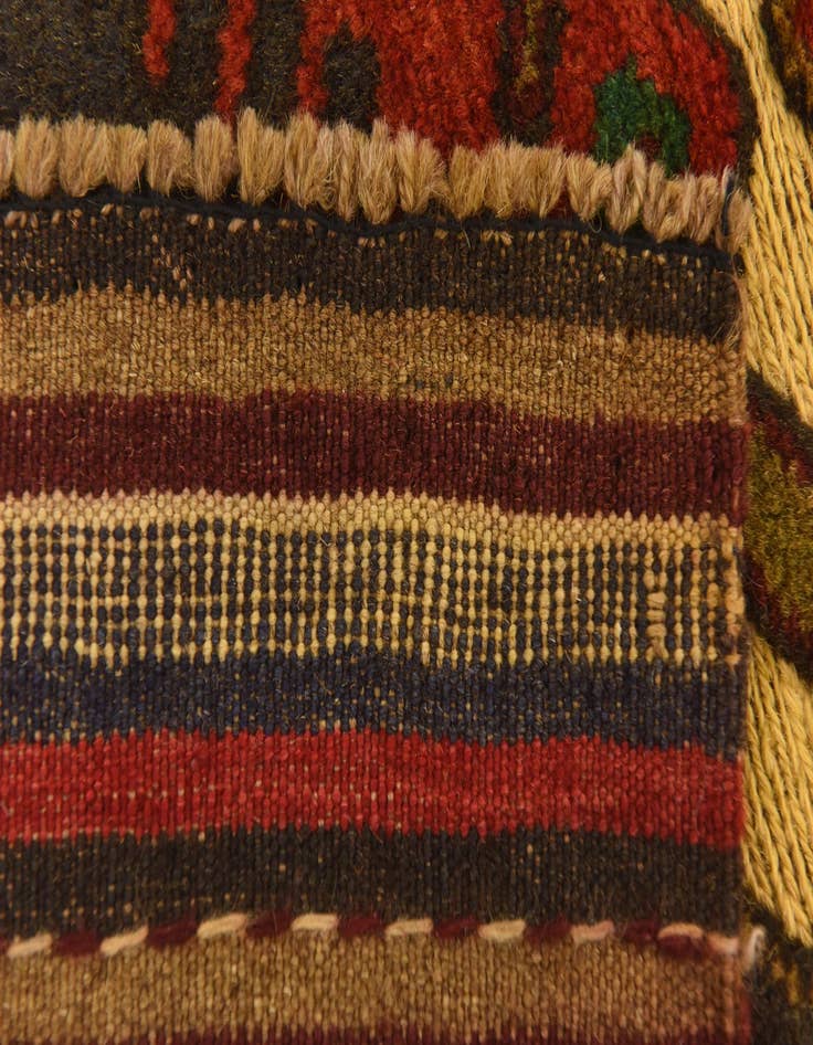 Detail image of  4' 2 x 5' 11  Hand Knotted Sumak Wool Rug