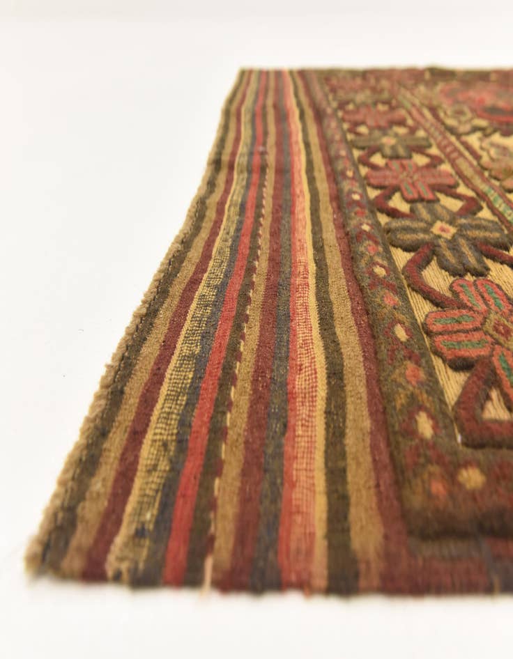 Detail image of  4' 2 x 5' 11  Hand Knotted Sumak Wool Rug