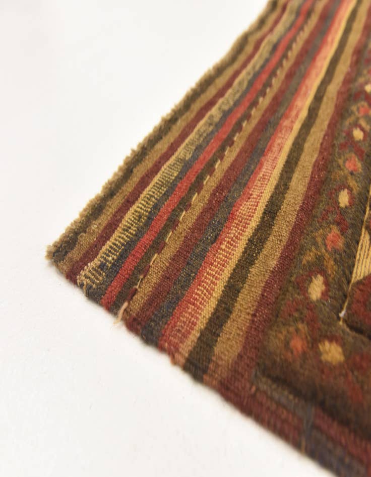 Detail image of  4' 2 x 5' 11  Hand Knotted Sumak Wool Rug