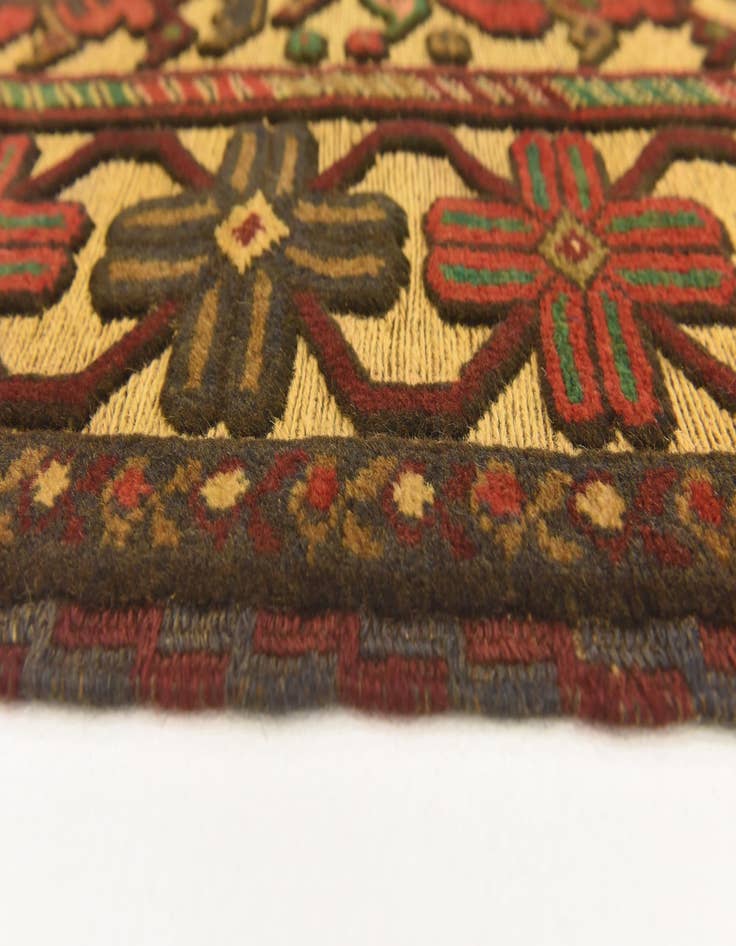 Detail image of  4' 2 x 5' 11  Hand Knotted Sumak Wool Rug