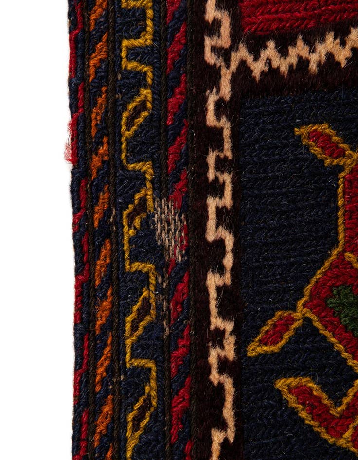 Detail image of  7' 1 x 9' 7  Hand Knotted Sumak Oriental Wool Rug