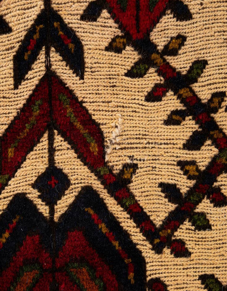 Detail image of  7' 1 x 9' 7  Hand Knotted Sumak Oriental Wool Rug