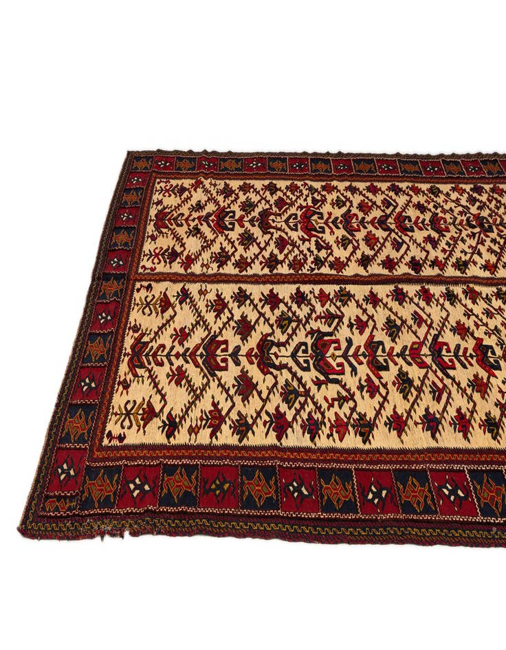 Detail image of  7' 1 x 9' 7  Hand Knotted Sumak Oriental Wool Rug