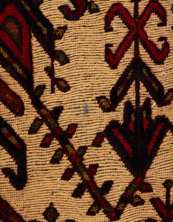 Detail image of  7' 1 x 9' 7  Hand Knotted Sumak Oriental Wool Rug