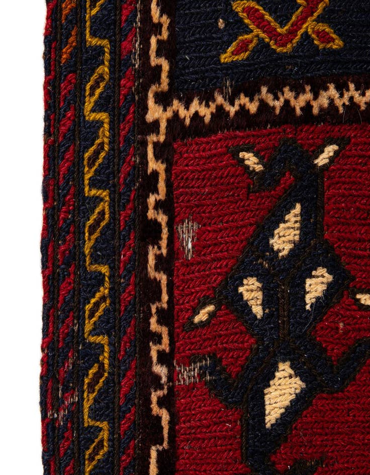 Detail image of  7' 1 x 9' 7  Hand Knotted Sumak Oriental Wool Rug