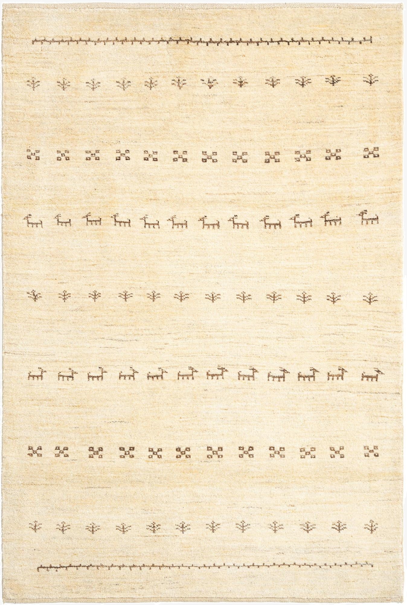  4' 1 x 5' 11 Tabiibaft Wool Rug