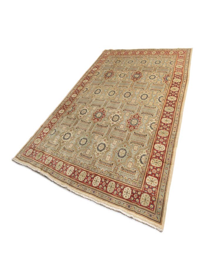 Detail image of  10' 8 x 13' 7 Tabriz Wool Rug