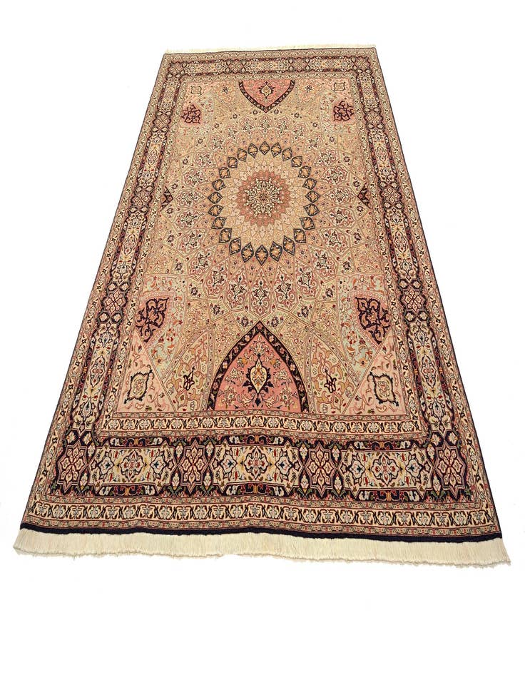 Detail image of  6' 8 x 8' 3  Hand Knotted Tabriz Persian Rug