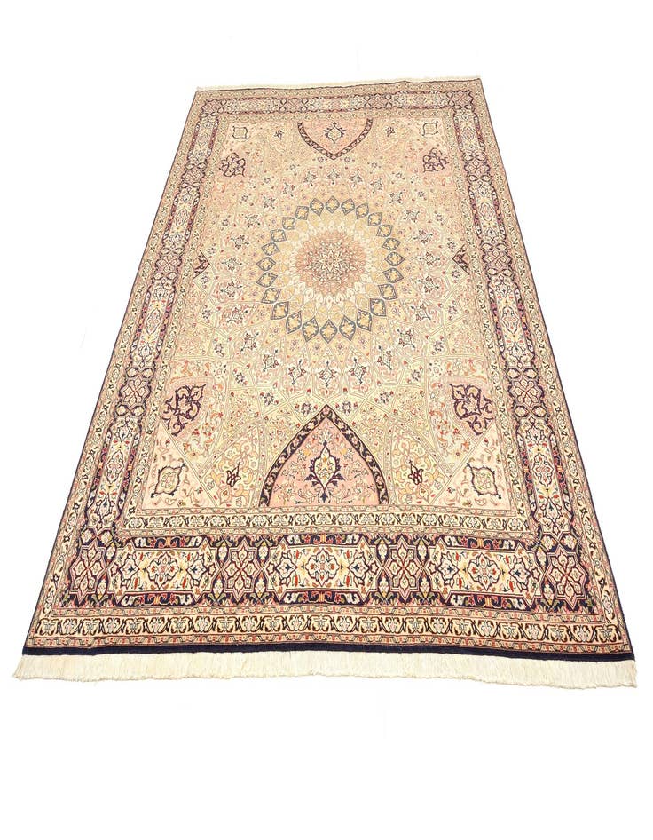 Detail image of  6' 8 x 8' 3  Hand Knotted Tabriz Persian Rug