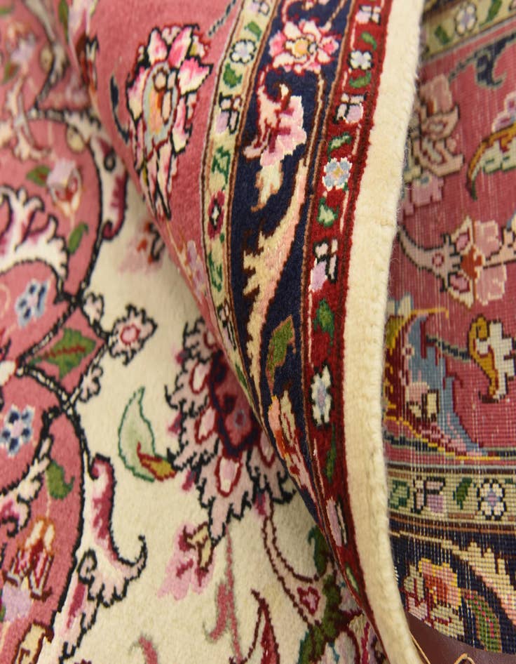 Detail image of  6' 6 x 10'  Hand Knotted Tabriz Persian Rug