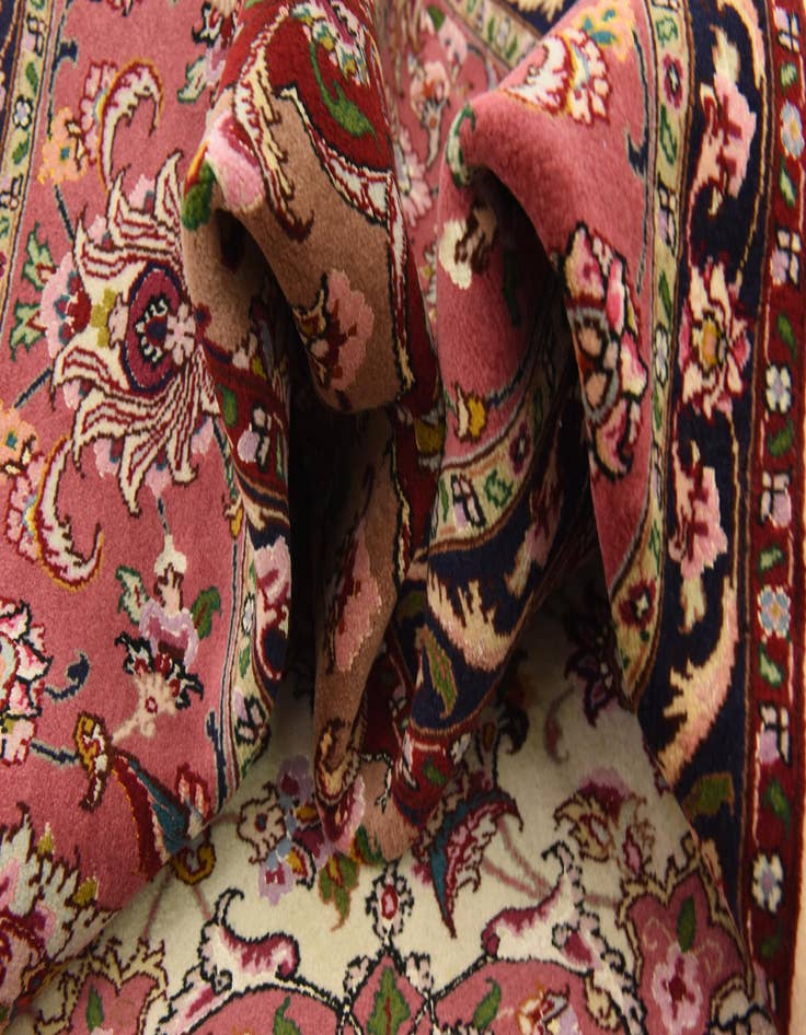 Detail image of  6' 6 x 10'  Hand Knotted Tabriz Persian Rug