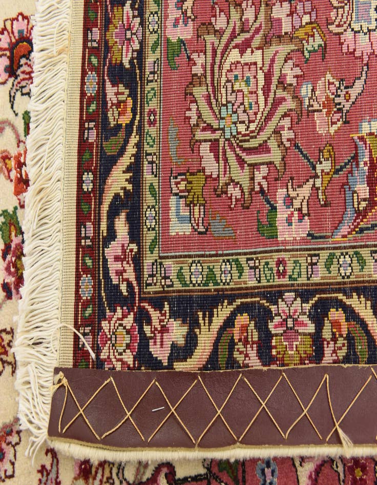 Detail image of  6' 6 x 10'  Hand Knotted Tabriz Persian Rug