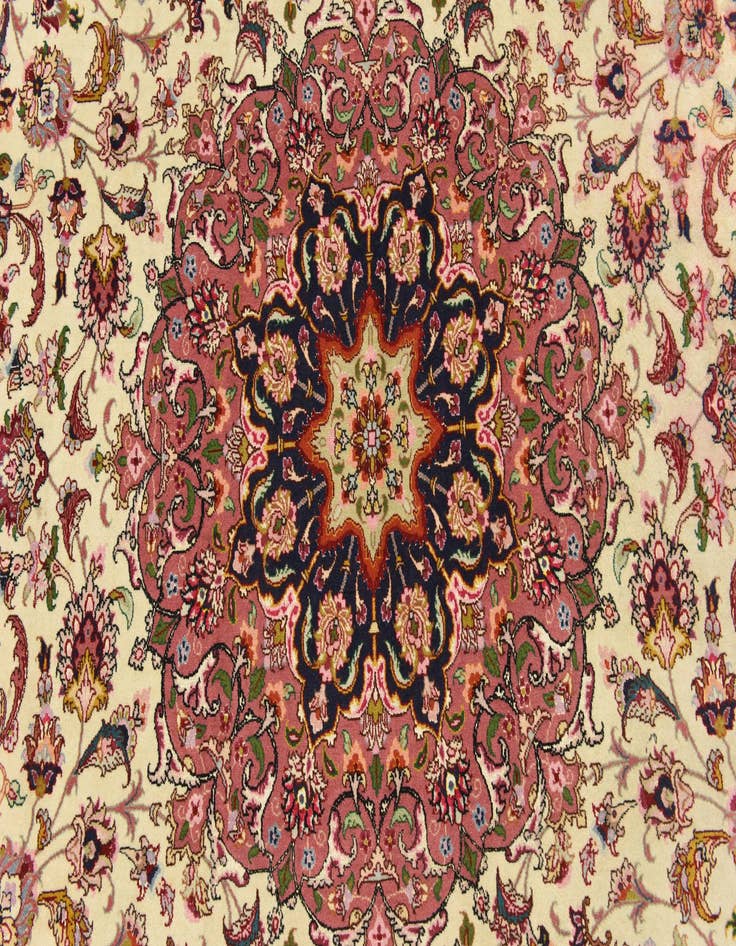 Detail image of  6' 6 x 10'  Hand Knotted Tabriz Persian Rug