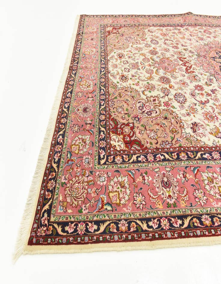 Detail image of  6' 6 x 10'  Hand Knotted Tabriz Persian Rug