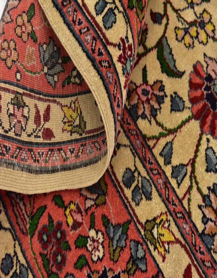 Detail image of  8' 8 x 11' 5  Hand Knotted Tabriz Persian Wool Rug