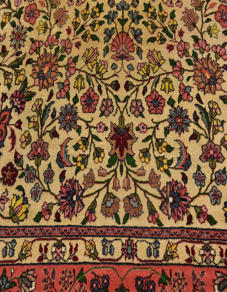 Detail image of  8' 8 x 11' 5  Hand Knotted Tabriz Persian Wool Rug