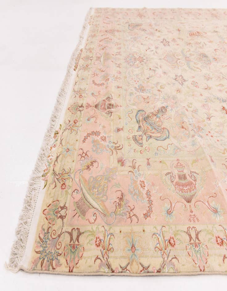 Detail image of  8' x 11' 6  Hand Knotted Tabriz Persian Rug