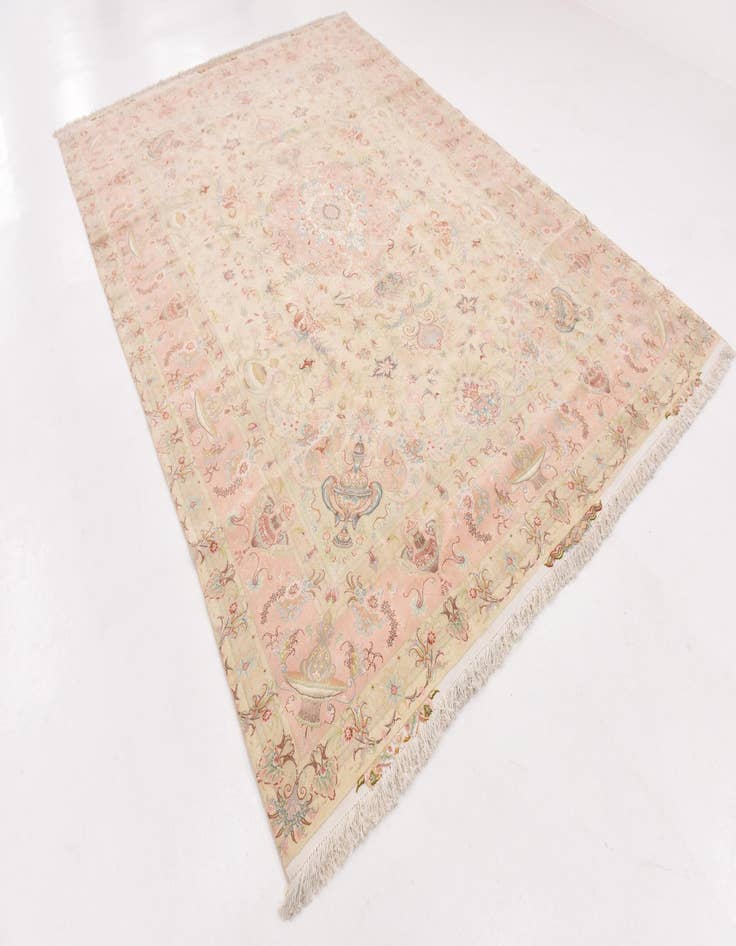 Detail image of  8' x 11' 6  Hand Knotted Tabriz Persian Rug