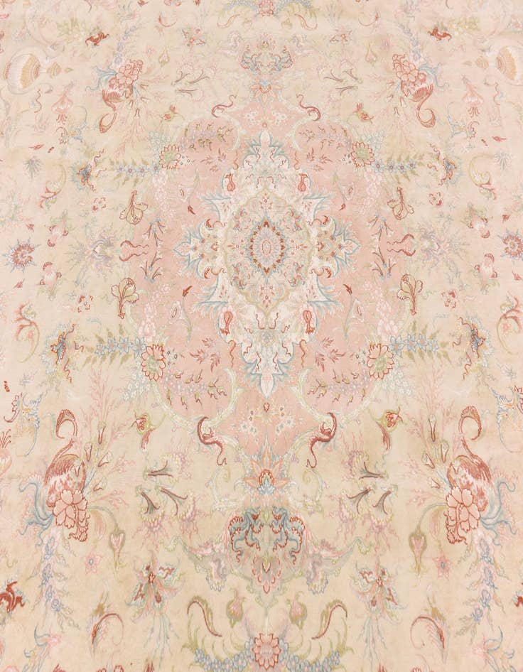 Detail image of  8' x 11' 6  Hand Knotted Tabriz Persian Rug