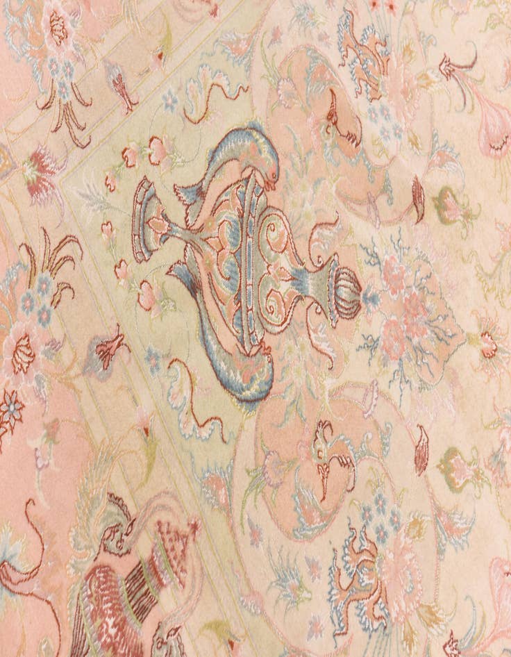 Detail image of  8' x 11' 6  Hand Knotted Tabriz Persian Rug