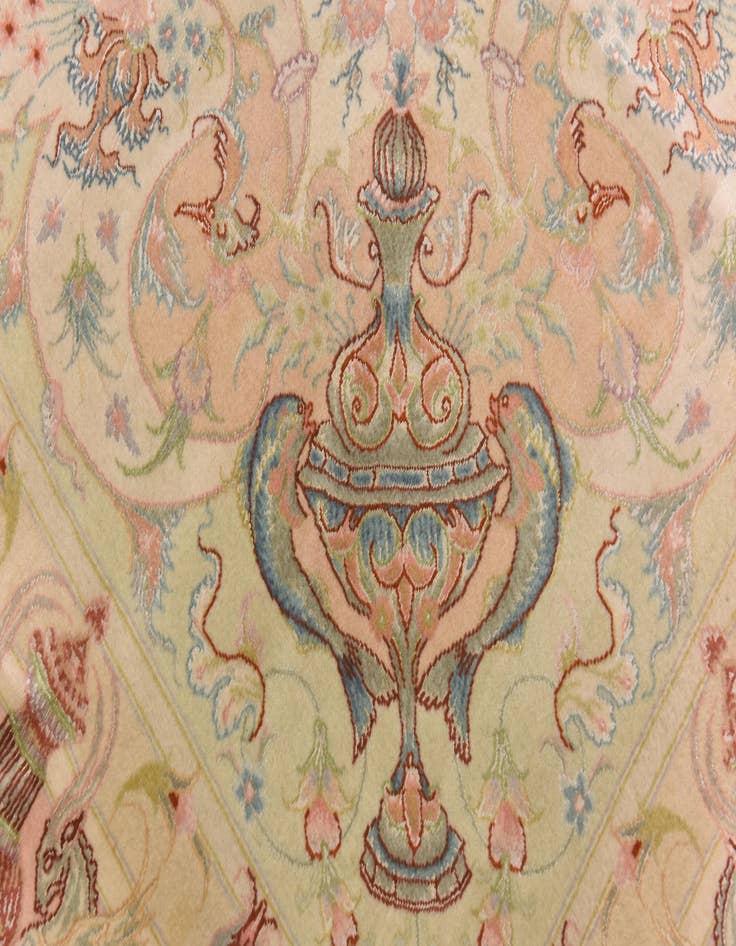 Detail image of  8' x 11' 6  Hand Knotted Tabriz Persian Rug