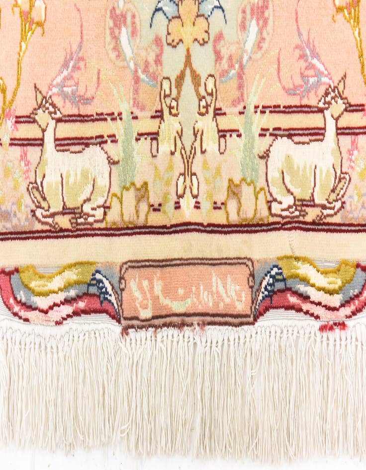 Detail image of  6' 6 x 10'  Hand Knotted Tabriz Persian Rug