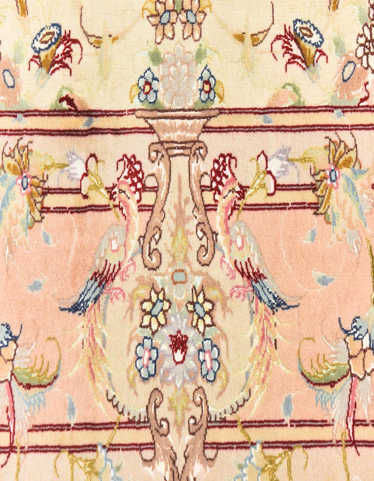 Detail image of  6' 6 x 10'  Hand Knotted Tabriz Persian Rug