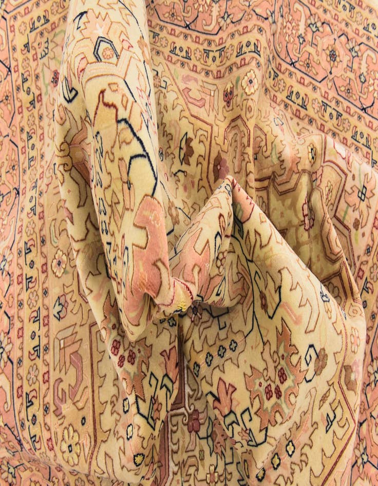 Detail image of  6' 7 x 9' 10  Hand Knotted Tabriz Persian Rug