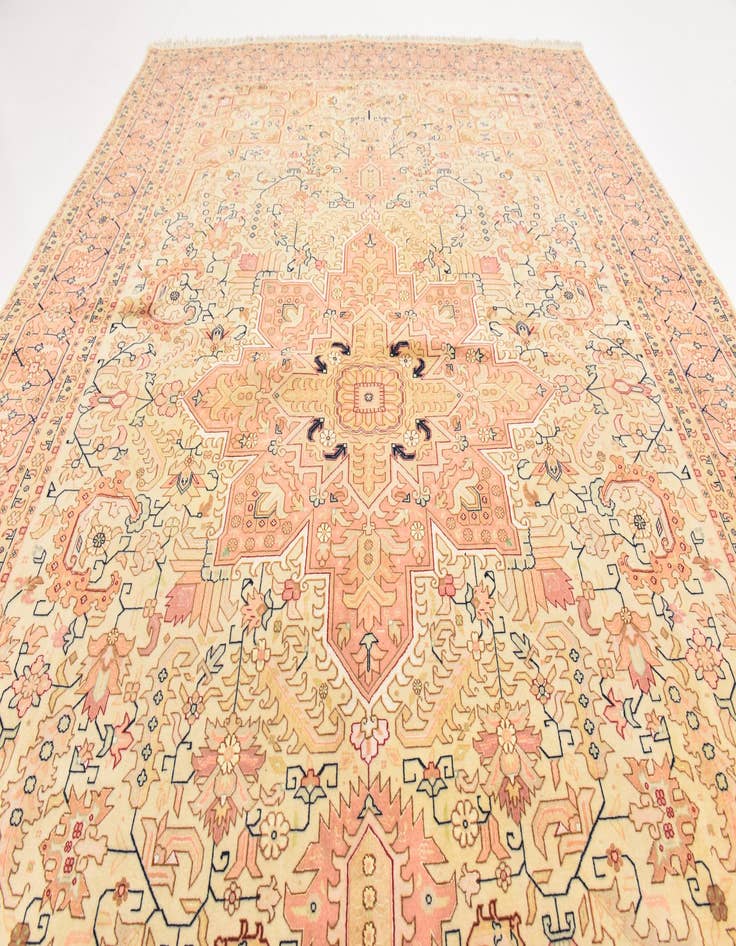 Detail image of  6' 7 x 9' 10  Hand Knotted Tabriz Persian Rug